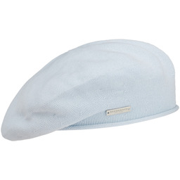 Czapka Baskijska Cotton by Seeberger, jasnoniebieski, One Size
