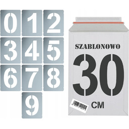 Szablony malarskie wielorazowe Cyfry 30cm zestaw Do Malowania