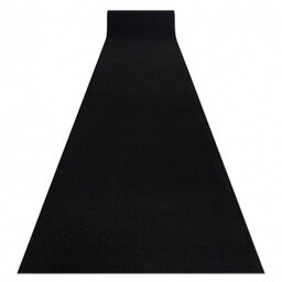 Chodnik RUMBA podgumowany, jednokolorowy czarny 120 cm 120x100