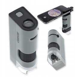 Mikroskop kieszonkowy z adapterem do smartfona Carson 120-240x