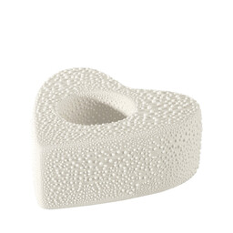Eurofirany Świecznik ceramiczny Riso 2 11x11x4 kremowy 4