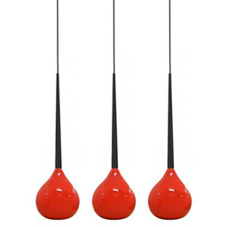 AZzardo Lampa wisząca Aga 3 AZ1066 czerwona oprawa