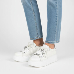 Chebello Sneakersy damskie, cholewka ze skóry naturalnej gładkiej