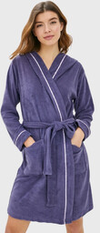 Damski krótki szlafrok LUISA Fioletowy