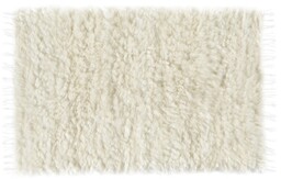 Pakamera Dywan tkany naturalny owcza skóra handmade ecru