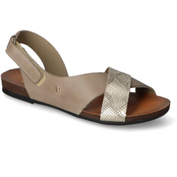 Sandały Lemar 40141 Bf.Taupe+Luka Złoto