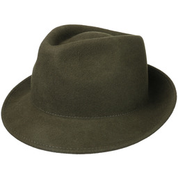 Kapelusz z Filcu Wełnianego Uni Trilby by Lipodo,