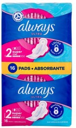 Always Ultra Super podpaska podpaski ze skrzydełkami Super