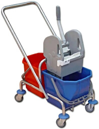 Wo zek do sprzątania dwuwiaderkowy Euro z wyciskarką,