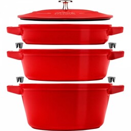 Staub Zestaw 3 Naczyń + Pokrywka 24 Cm