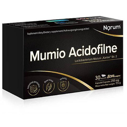 Narum Mumio Acidofilne Zdrowa flora jelit, 30 kaps.