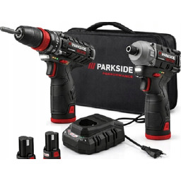Zestaw Klucz Udarowy Pdssap 12 B1 Parkside+wiertarko-wkrętarka 12V