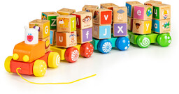 Ecotoys, kolejka do ciągnięcia Alfabet