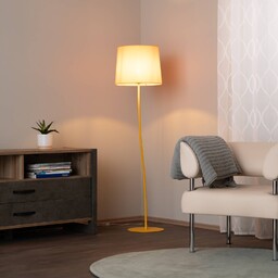TK Lighting Lampa stojąca Nicola, żółta