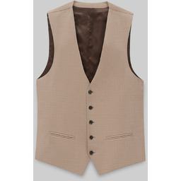 Kamizelka orciano beżowy slim fit