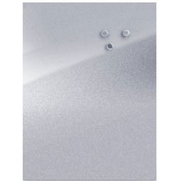 ZELLER Tablica magnetyczna na notatki INOX + 3