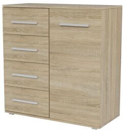 Komoda do sypialni, 4 szuflady, Toledo, 90x40x95 cm,