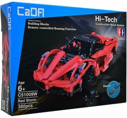 CADA Klocki plastikowe Hi-Tech Zdalnie sterowane auto Red
