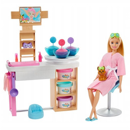 Barbie Salon Spa Maseczka Na Twarz Zestaw Mattel