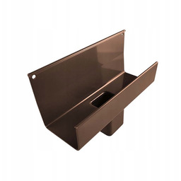 Lej spustowy Renoplast RK65 do rynny kwadratowej Brązowy