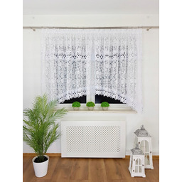 Firana Gotowa 400X160 Haft 3D Firanki Z Gipiurą