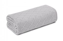 Lekki kocyk / otulacz 90x90 light grey -
