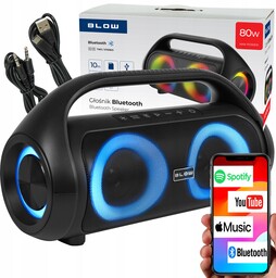 Głośnik Bluetooth Przenośny Bezprzewodowy Wodoodporny IPX5 Radio Fm