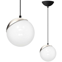 Wisząca LAMPA loftowa SFERA MLP4673 Milagro szklana OPRAWA