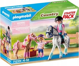 PLAYMOBIL, Starter Pack Pielęgnacja koni, 71259