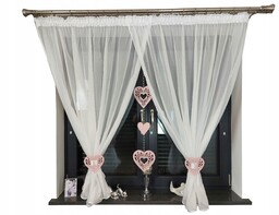 Dla Dzieci Firana Gotowa 300X145 Girlanda Kryształ Kolor