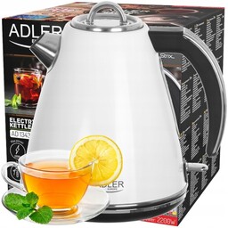 Czajnik Elektryczny Metalowy Mocny Strix Biały 1,5 L