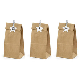 Kalendarz adwentowy Torebki kraftowe