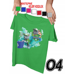 KOSZULKA DZIECIĘCA Z NADRUKIEM PSI PATROL ROCKY PIESKI