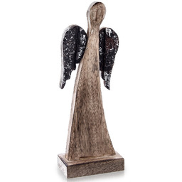 Figurka drewniana świąteczna anioł MANGO 31 cm