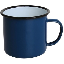 Olympia Kubek emaliowany 350 ml 6 szt. niebiesko/czarny