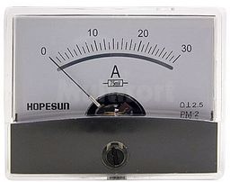 Analogowy amperomierz panelowy 30A DC