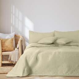 AmeliaHome Narzuta z pomponami, 240 x 260 cm,