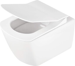 DEANTE Miska WC wisząca bezkołnierzowa z deską ANEMON