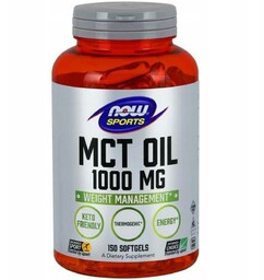 NOW SPORTS MCT Oil 1000mg, 150kaps.