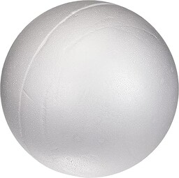 Rayher Kula Styropianowa, Biały, 25 cm