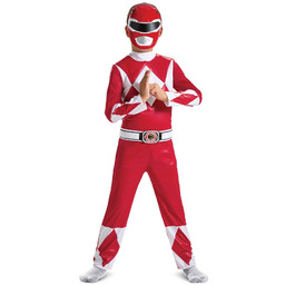 Strój Red Ranger Fancy - Power Rangers (licencja),