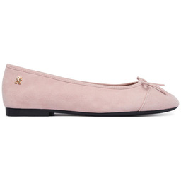 Baleriny Tommy Hilfiger Th Monogram Suede Ballerinas FW0FW09357