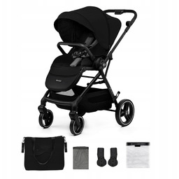Kinderkraft Yoxi Czarny – Wózek Spacerowy do 22kg