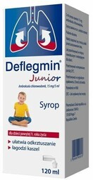 Deflegmin Junior 15mg/5ml Syrop 120 ml