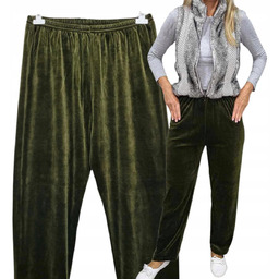 oliwka SPODNIE DRESOWE WELUR 50 52 POLSKIE PROSTA