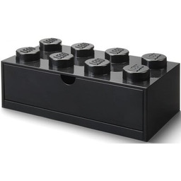 Lego Brick 8 Desk Drawer czarny