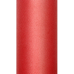 Tiul gładki czerwony - 30 cm x 9