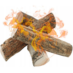 Polana Ceramiczne 4 szt Ozdobne Drewno Do Kominek