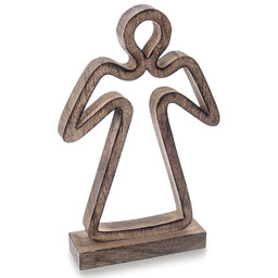 Figurka drewniana świąteczna anioł MANGO 29 cm