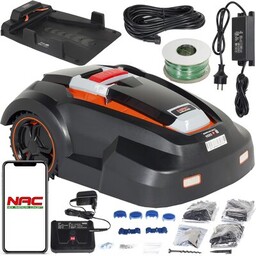 NAC Robot koszący do trawy RLM1500G2-APP-NG czujnik deszczu,